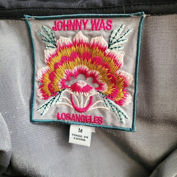 Johnny Was Womens Nova Velour Hoodie Size M Relaxed Pockets Silk Blend Tie Dye - Picture 9 of 10